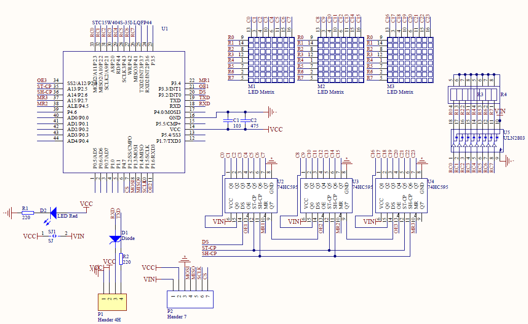 SunFounder Emo Dot Matrix Display Module MCU Control DIY Kit for Raspberry Pi and Arduino 24x8 LED Dot Matrix Module MEHRWEG 