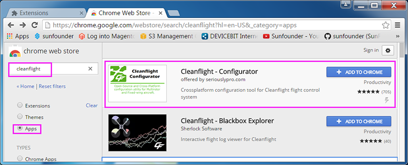 cleanflight download drivers for f