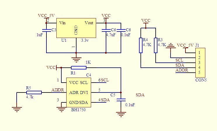 1* GY-302 BH1750 BH1750FVI Digital Light Intensity Sensor Module for Arduino 