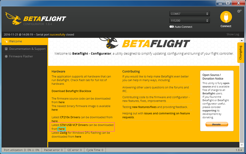 stm32 driver betaflight